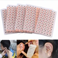 1200pcslot disposable ear press seeds acupuncture vaccaria plaster ear massage bean auriculotherapy magnetic therapy