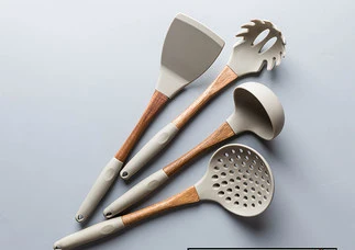 Высокая Температура силиконовая лопатка кухонная с антипригарным покрытием