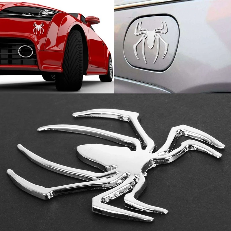 3D Автомобильная наклейка Горячая Универсальная металлическая эмблема &quotПаук&quot