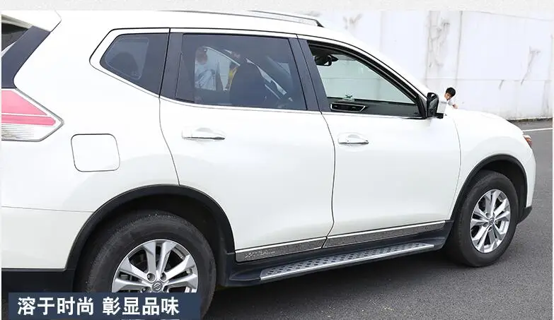 Для Nissan X-trail, T32/космического аппарата изгой 205- автомобильный детектор из нержавеющей стали отделка кузова, молдинг на боковые двери ручка газа под давлением 4 шт