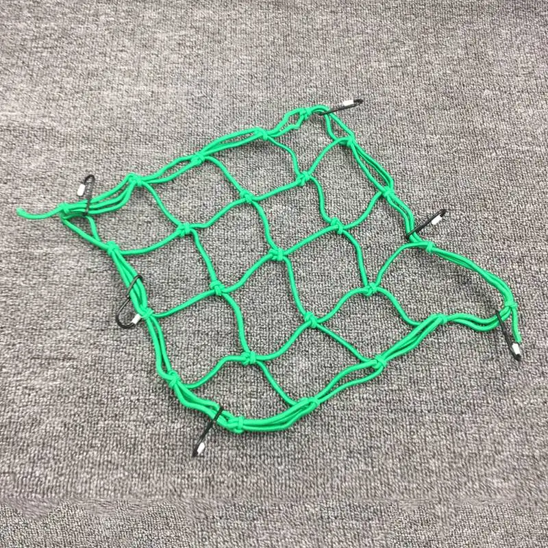 Green 30*30 см moto rcycle Аксессуары Эластичный несколько USD шлем Casco держатель багажная сетка Танк сетка карго банджи для KTM ATV велосипед - Цвет: Green