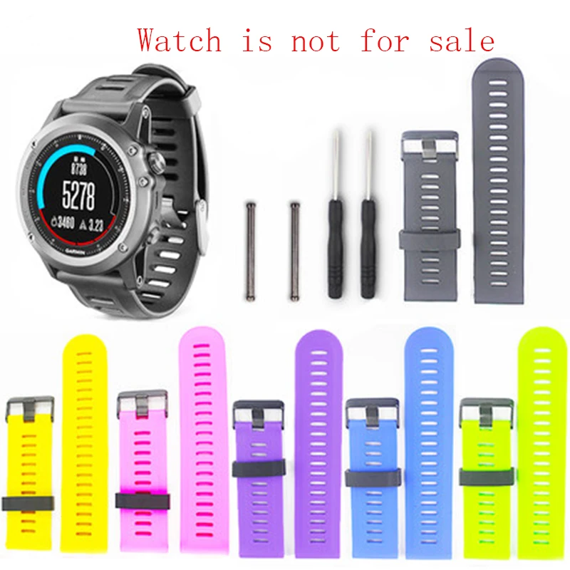 Ремешок силиконовый для мужских и женских часов 26 мм 2 поколения | Наручные часы