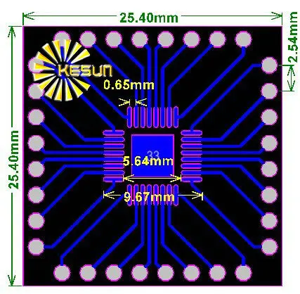 10 шт. QFP32 QFN32 поворотный DIP32 0 65 мм 8 IC адаптер гнездо/адаптер пластина PCB|pcb joystick|pcb