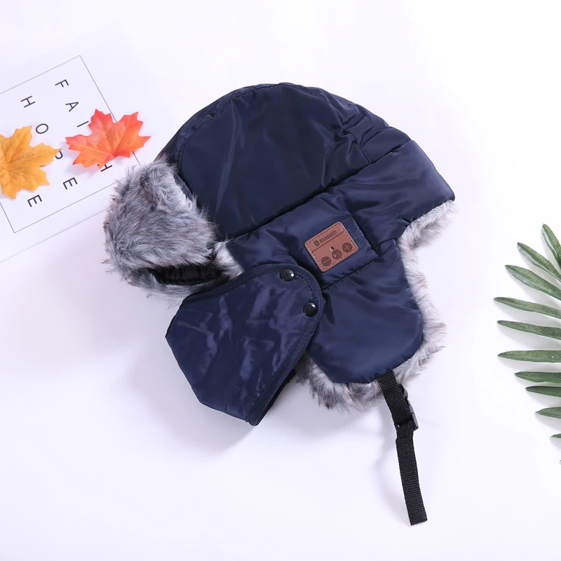 SENDEM M12 fashion fleece thick warm earmuffs wind cap bluetooth headphones winter ear protector windproof ski hat earphone | Электроника