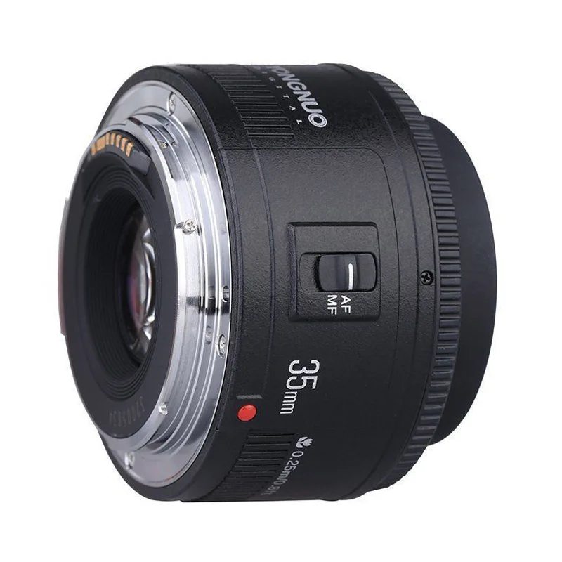 Объектив камеры Yongnuo YN35mm F2.0 F2 1:2 AF MF широкоугольный фиксированный dslr для Canon EOS 600d 60d