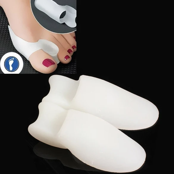 

Silicone Toe Separators Stretchers Straightener Alignment Bunion Pain Relief Thumb Valgus Adjuster Protector Pad