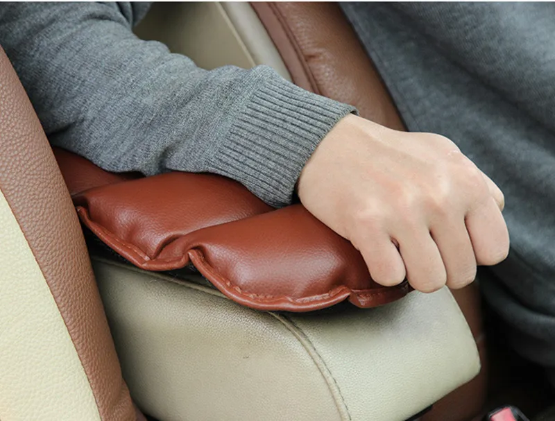car-styling leather central armrest control box cushion covers Sticker for Land Rover discovery 2 3 4 freelander 1 accessories | Автомобили