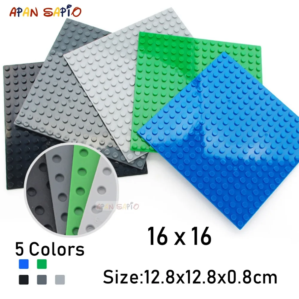 16X16 горошек DIY строительные блоки опорные плиты Детские кубики развивающие