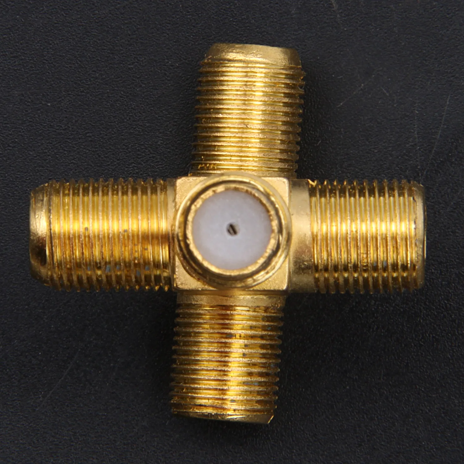 SODIAL(R) 2 шт. разъем F мама два тройной T RF адаптер 3 ходовой разветвитель|Соединители|