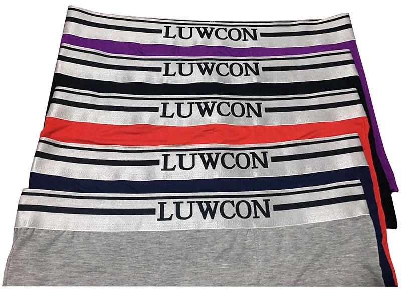 LUWCON, 4 шт./лот, мягкое дышащее Мужское нижнее белье, u-образный выпуклый угол, мужские Модальные трусы, боксеры, шорты