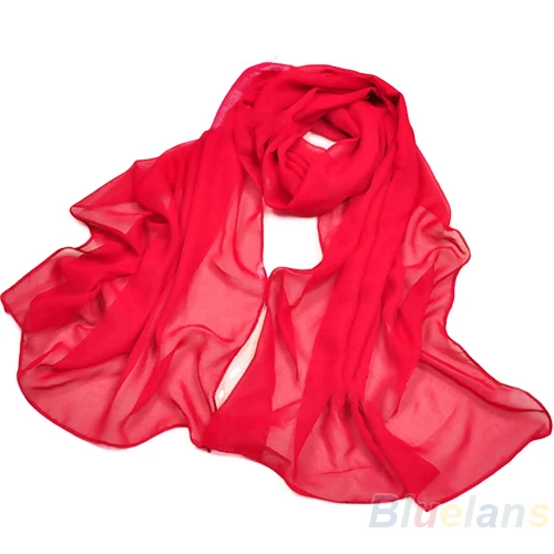 Большой Пляжный Длинный Шифоновый модный шарф на шею шарфы для женщин модные