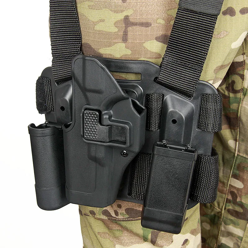 

PPT Tactical Holster For Glock 17 with Leg Platform with Magazine Pouch Right and Left Hand Holster BK DE For Hunting gs7-0089