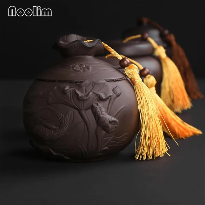 Пурпурная глина емкость для хранения конфет герметичные банки портативная