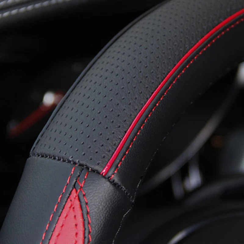 Автомобильный чехол на руль Volant коровья кожа мода оплетка Funda Volante Stuurhoes 5 цветов