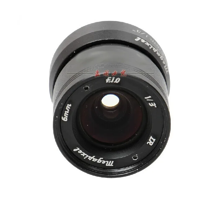 2MP HD 1/3 &quotF1.0 CCTV фиксированная диафрагма инфракрасная съемка 6 мм объектив CS Mount lense