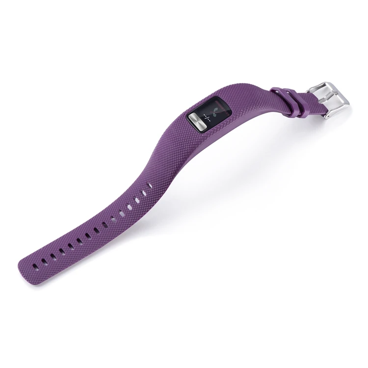 Purple Силиконовый браслет ремешок держатель для Garmin VivoFit 4 фитнес часы с трекером активности группа замена ремешок Смарт-аксессуар - Цвет: Purple