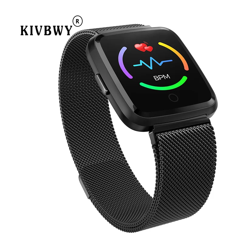 Kivbwy Смарт-часы браслет кровяное давление кислород спортивный трекер smartwatch