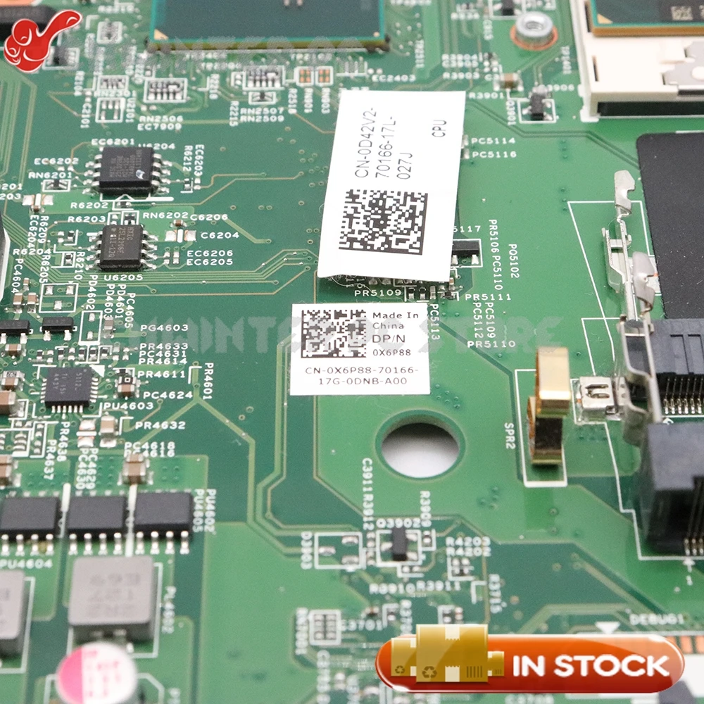 NOKOTION For Dell Inspiron N5040 Laptop Motherboard CN-0X6P88 0X6P88 X6P88 48.4IP01.011 HM57 DDR3 Free CPU | Компьютеры и офис