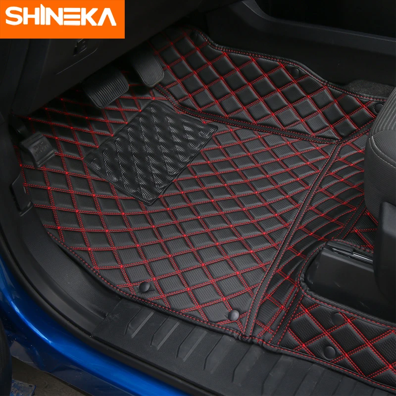 SHINEKA коврики и ковры для Ford F150 2015 автомобильные интерьерные кожаные Коврики ног