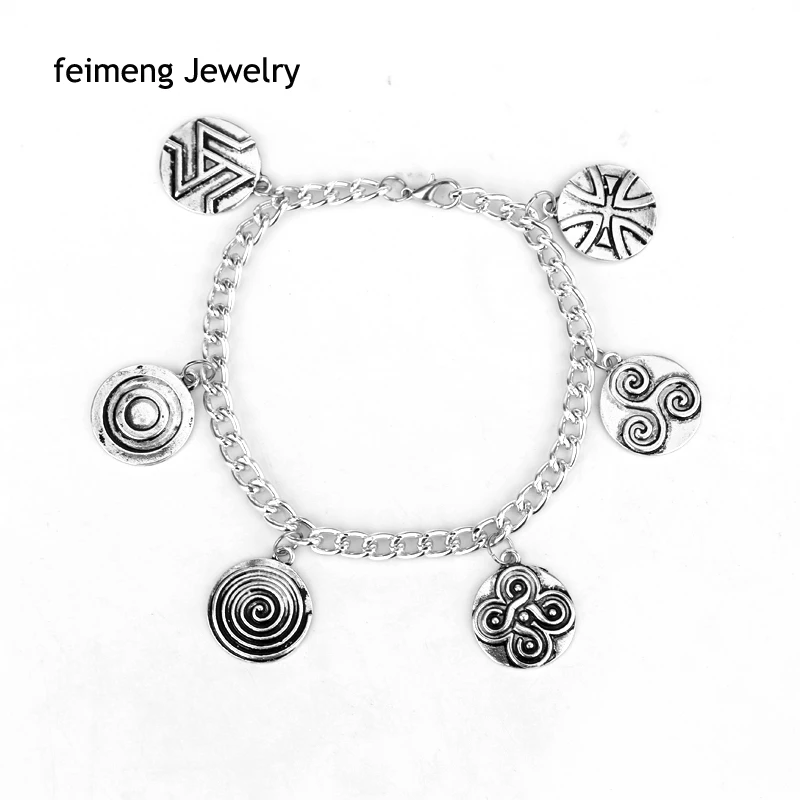 Лидер продаж Подростковый модный браслет с подвеской из сплава волка оптовая