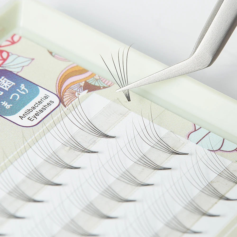 Individual 5D Lashes Russian Volume Eyelash 60 Bunches Premade Volume Fans Natural Short Stem Cluster Lashes