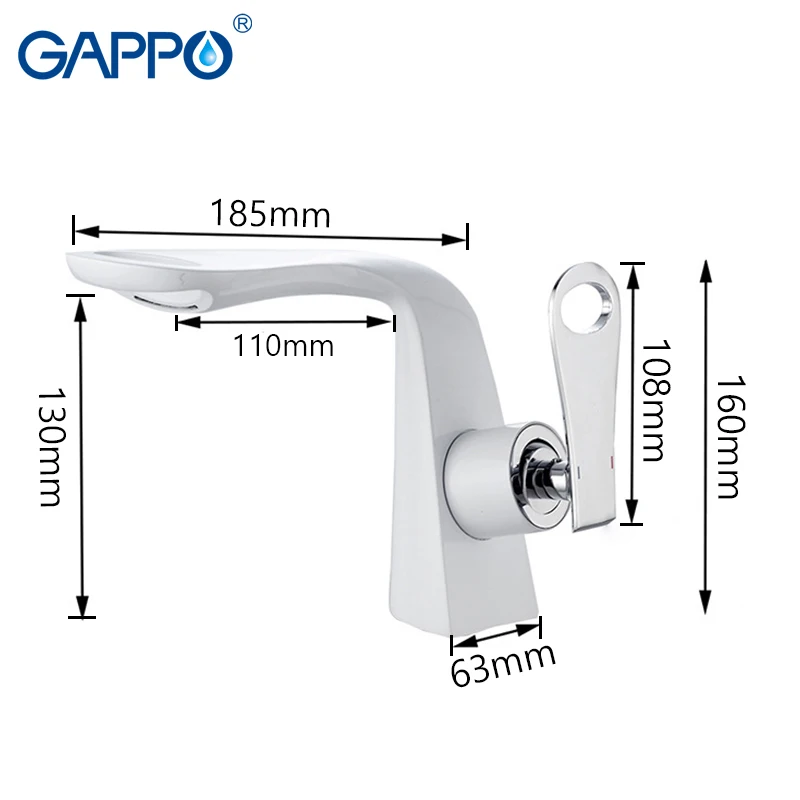 GAPPO черный смеситель для раковины torneira grifo lavabo|Смесители бассейна| |