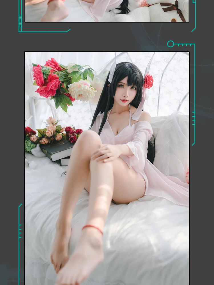 Azur Lane Косплэй IJN Хиеи карнавальный костюм Хиеи пижамы Ночная рубашка пикантное платье-костюм женский