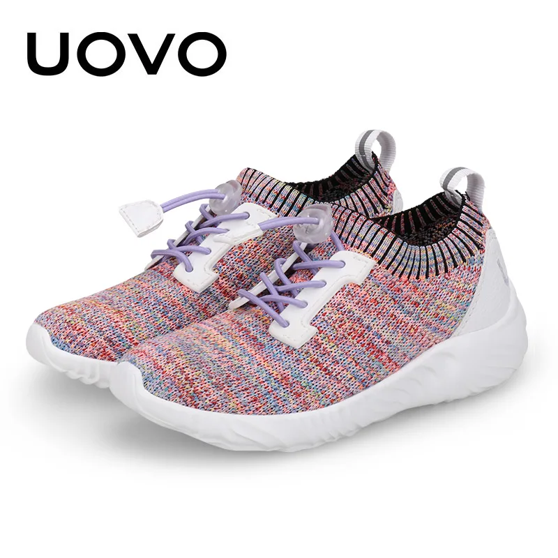 UOVO Kids Sport Shoes Running Spring Children Breathable Mesh Girls Fashion Sneakers Size 30-37 | Детская одежда и обувь