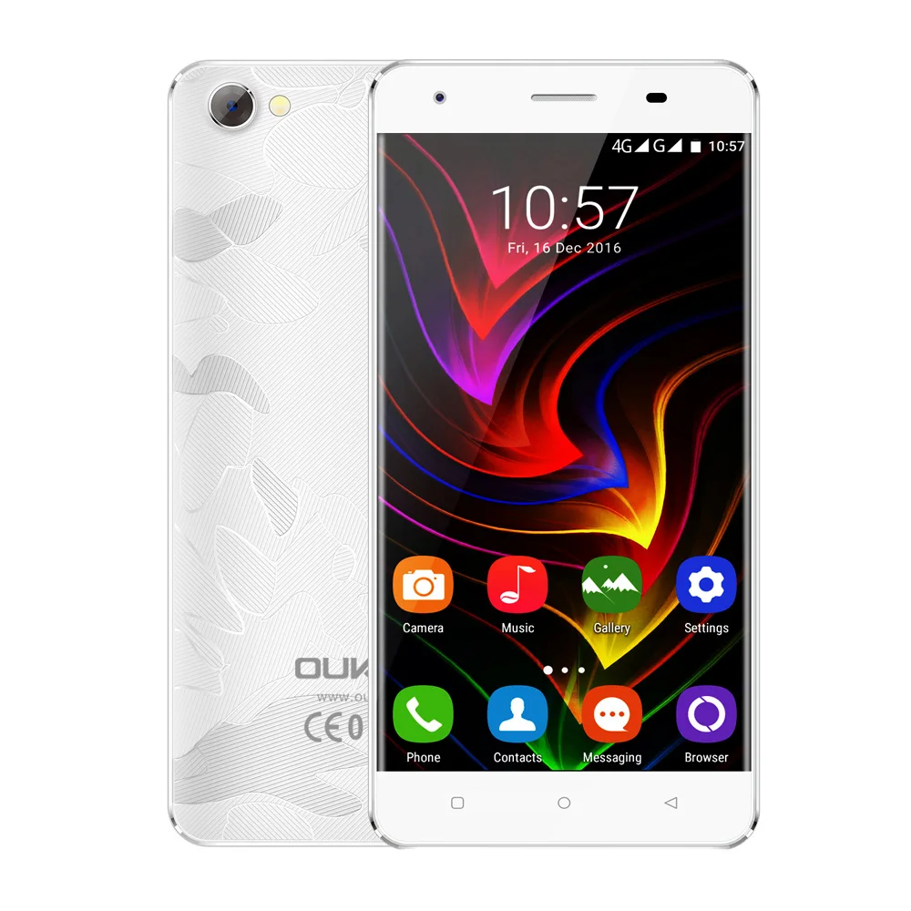 Oukitel C5 pro мобильного телефона Android 6.0 MTK6737 Quad-Core сотовый телефон 2 ГБ + 16 5.0MP 2MP Dual Sim 5.0