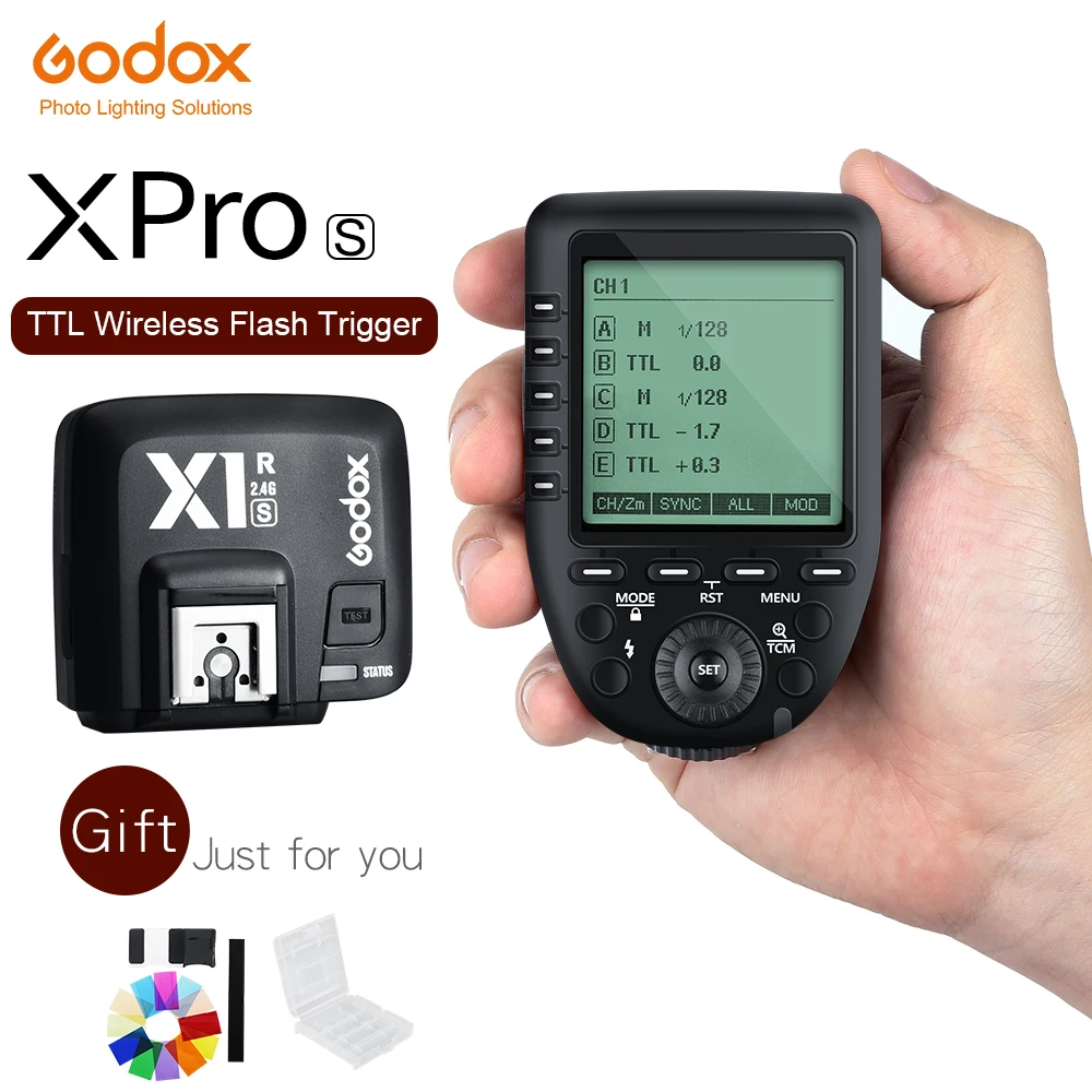 Беспроводной пульт дистанционного управления Godox Xpro-S TTL II 2 4 ГГц с приемником для