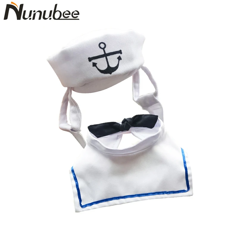 Nunubee/горячая Распродажа забавная для кошек собак шляпа костюм моряка морской