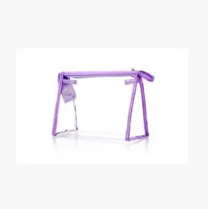 Purple ETya PVC косметичка дорожная сумка большая емкость Косметическая Косметичка Прозрачный Органайзер Сумка Чехол - Цвет: Purple