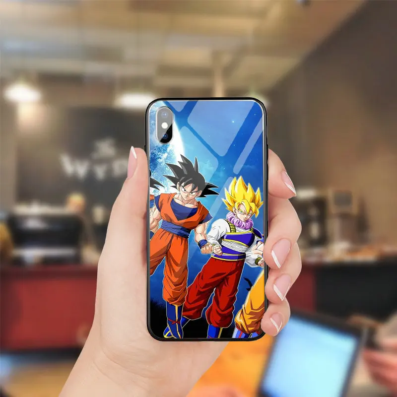 Жесткий ПК ТПУ закаленное Стекло мобильный чехлы для телефонов Iphone 5 5s se X XR XS Max 10 7