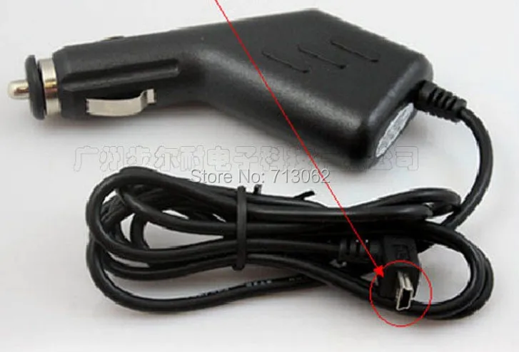 Высокое качество 5V 2A DC Power 5 Pin Mini usb Gps автомобильное зарядное устройство Garmin 100 шт.