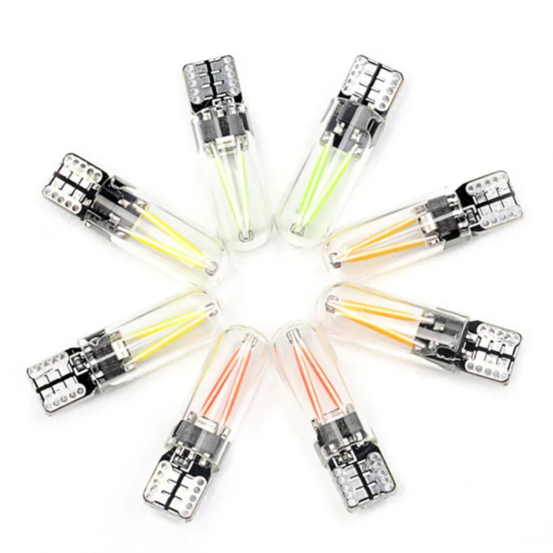 2018 новейший W5W led T10 cob стеклянный автомобильный светильник Led накаливания