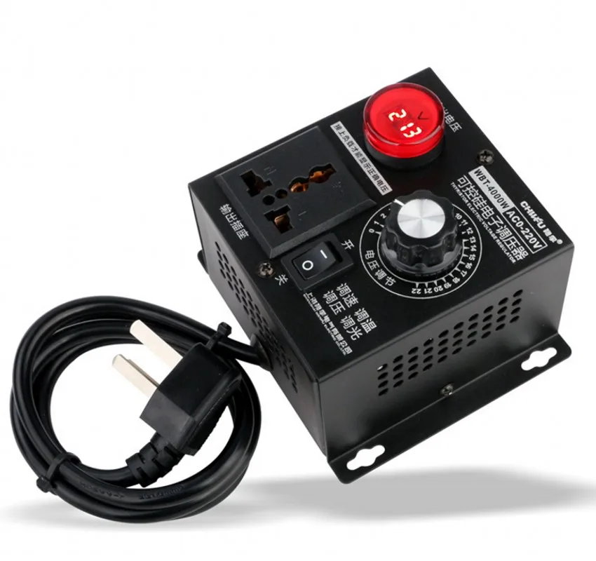 AC220V 4000 Вт высокой мощности Мощность тиристорный электронный регулятор