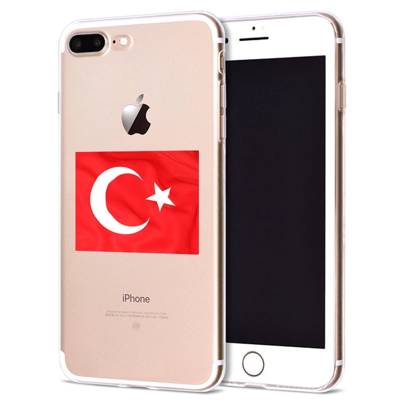 Чехол для Apple iPhone 6 6S 7 Plus X 10 милый мягкий чехол из ТПУ с флагом России Оригинальный