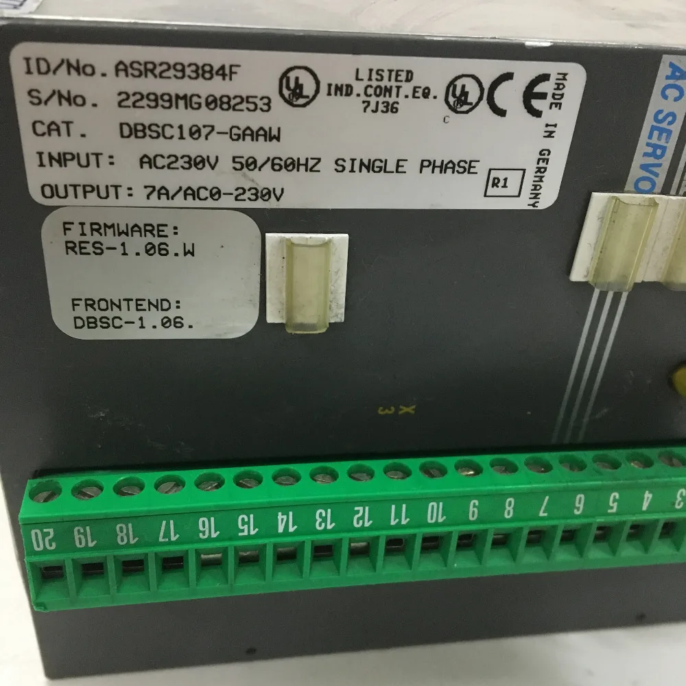 

BALDOR DBSC107-GAAW AC Servo Drive Used In Good Condition