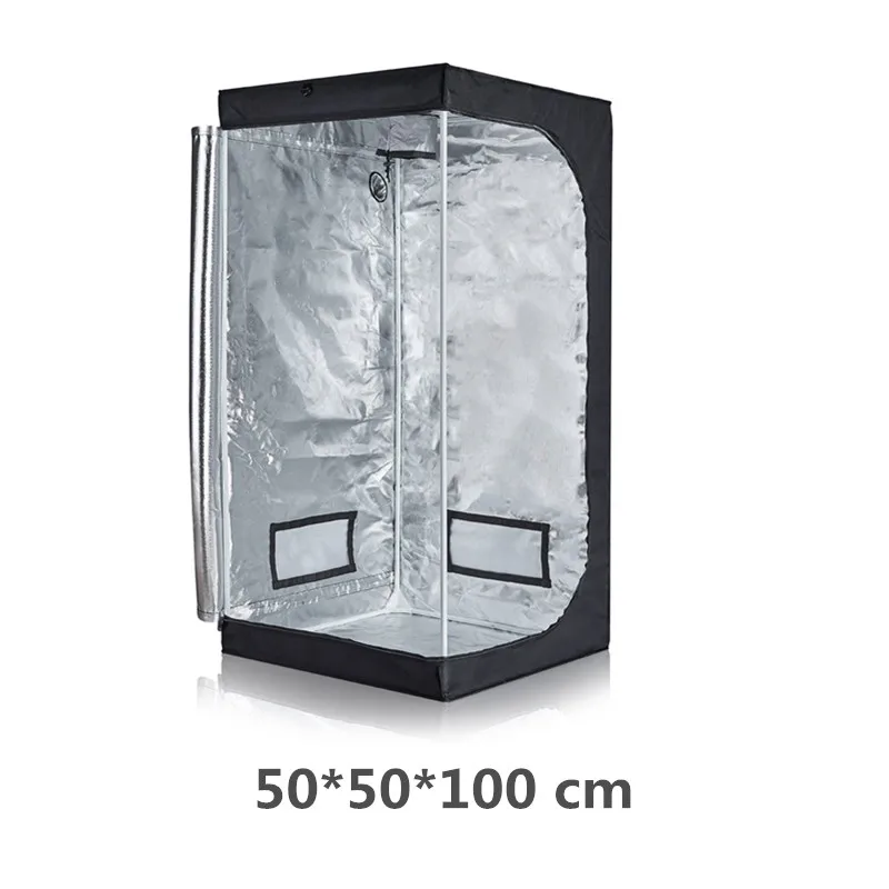 50x50x100cm 90x60x135 см, палатка для выращивания, двойной слой, два в одном, коробка для выращивания, светодиодный светильник для выращивания растений в помещении, гидропоники, садовые растения, выращивание рассады, результат - Испускаемый цвет: 50x50x100cm