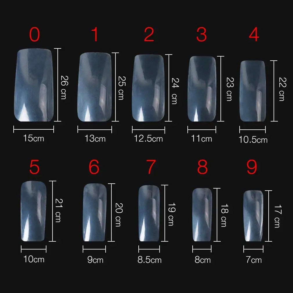 Elite99 500 ⑤ упак. накладные ногти акриловые полное покрытие маникюрные DIY арт салон