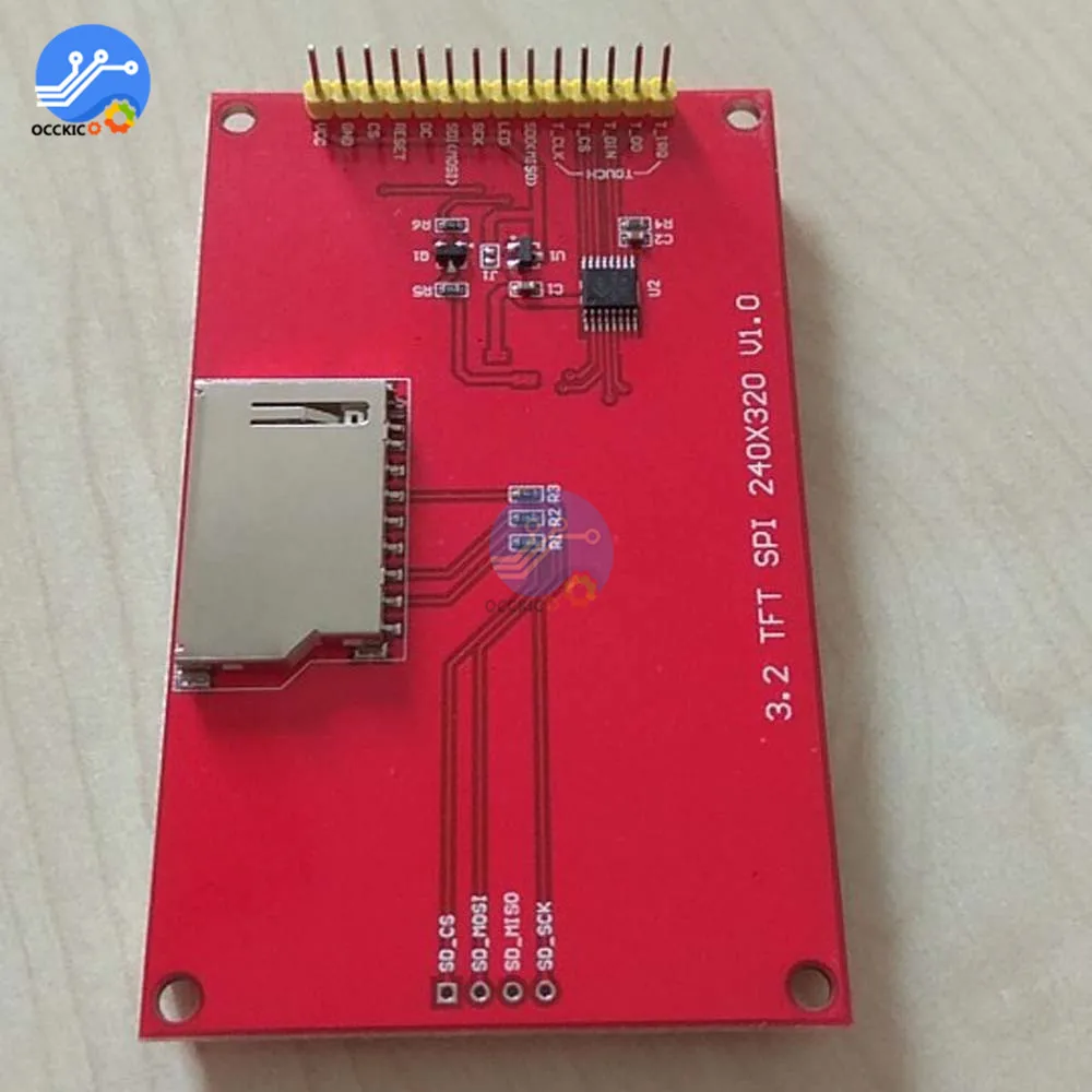 3.2 inch 320*240 LCD Screen Display Module SPI Serial TFT with Touch Panel Driver IC ILI9341 Controller for MCU | Электроника