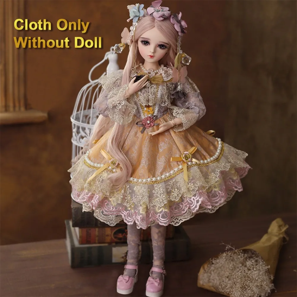 Комплект одежды VICIVIYA 1/3 BJD SD длинное платье макси с высоким и низким вырезом для