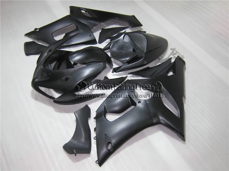 Injection molding fairing kit for Kawasaki ZX6R 2005 2006 ninja 636 ZX-6R 05 06 all matte black high quality fairings set ZV31 | Автомобили