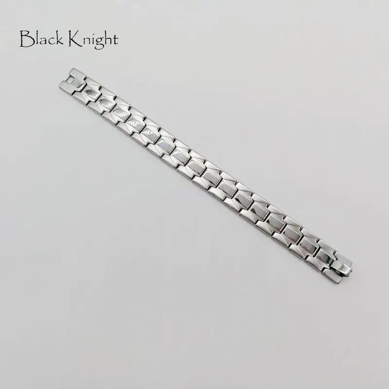 Классический мужской браслет цепочка Black Knight Серебристый из нержавеющей стали