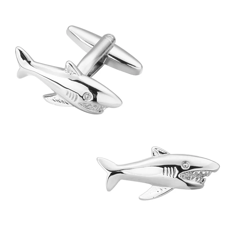 Новинка серебристые бриллиантовые высококачественные мужские запонки для