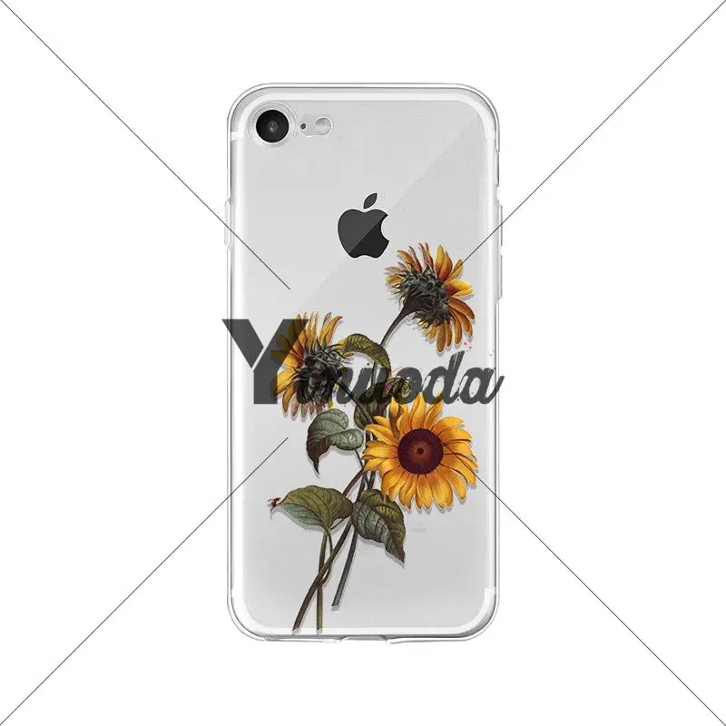 Мягкий силиконовый прозрачный чехол Yinuoda для iPhone 8 7 6 6S Plus 5 5S SE XR X XS