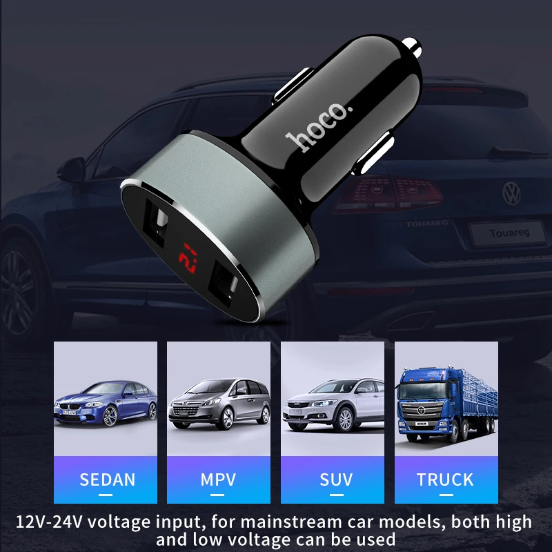 НОСО автомобильное зарядное устройство для телефонов Dual usb Автомобильное