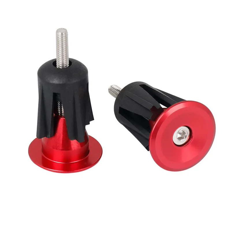 2 шт. велосипедный руль Кепки велосипеда Алюминий сплава ручки ручка конец Вилки