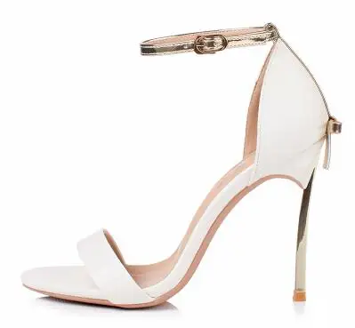 10 cm heel Универсальные повседневные недорогие галстук-бабочки; женские босоножки на тонком каблуке с пряжкой и ремешком сзади; пикантные удобные босоножки на высоких каблуках с открытым носком - Цвет: 10 cm heel