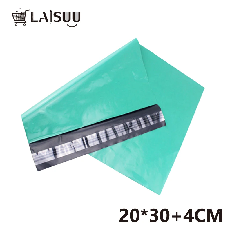 100 шт. 7 8*11 8 дюймов/20*30 см Teal Green Poly Mailers Boutique доставка сумки от кутюр